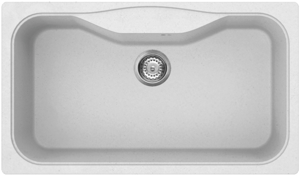 Мойка кухонная Omoikiri Maru 86 WH 4993165 Tetogranit, белый