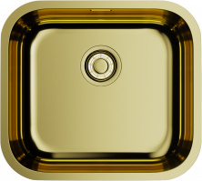 Мойка кухонная Omoikiri Omi 49-U/I LG 4993301 из нержавеющей стали, светлое золото