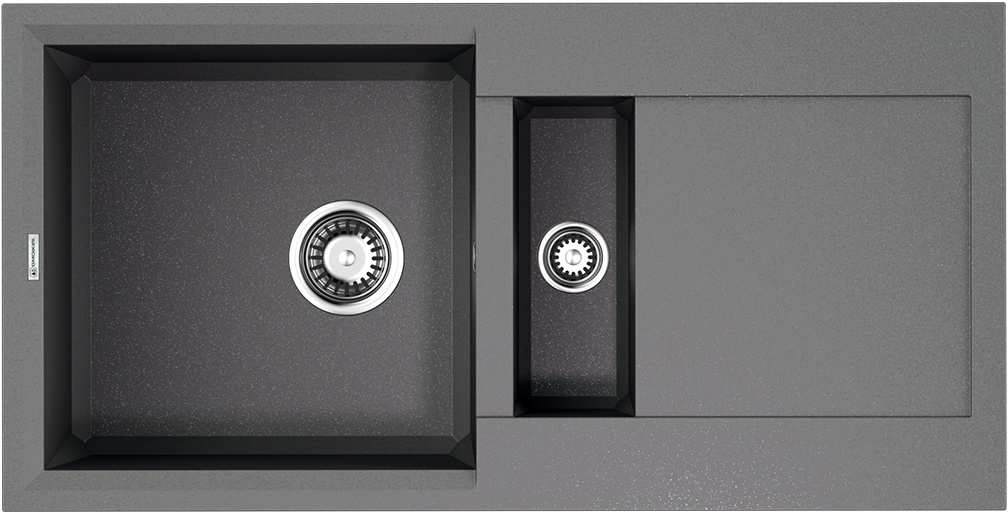 Мойка кухонная Omoikiri Sakaime 86-2 GR 4993560 Tetogranit, leningrad grey