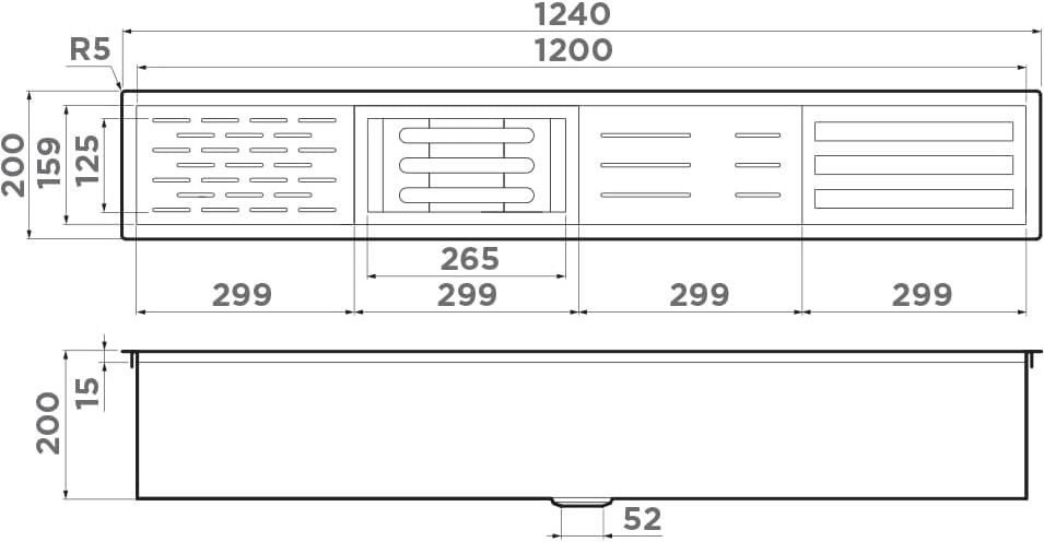 Встраиваемая сушка Omoikiri DRY-01 LG (без вставок) 4999108 для посуды, светлое золото