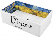 Мойка кухонная Omoikiri Mikura 76 Vangogh 4993024 Natceramic, белый