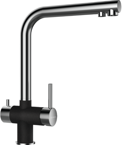 Смеситель Vitus  710679 для кухонной мойки, неро