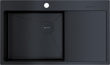 Мойка кухонная Omoikiri Akisame 86 Side L GB 4997043 из нержавеющей стали, графит