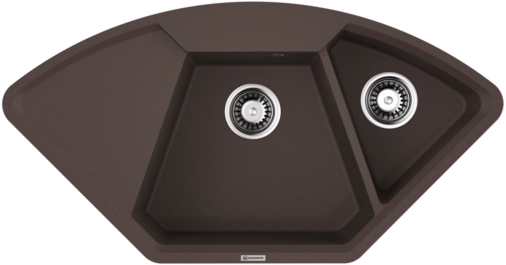Мойка кухонная Omoikiri Yonaka 98-C DC 4993715 Artgranit, темный шоколад