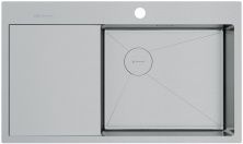 Мойка кухонная Omoikiri Akisame 86 Side R IN 4997042 из нержавеющей стали, нержавеющая сталь
