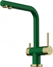 Смеситель Omoikiri Nagano RG-LG 4994432 для кухонной мойки, royal green