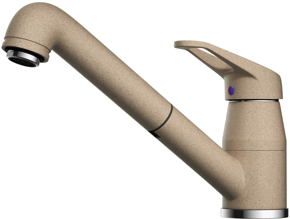 Смеситель Omoikiri Tateyama-S CA 4994174 для кухонной мойки, карамель