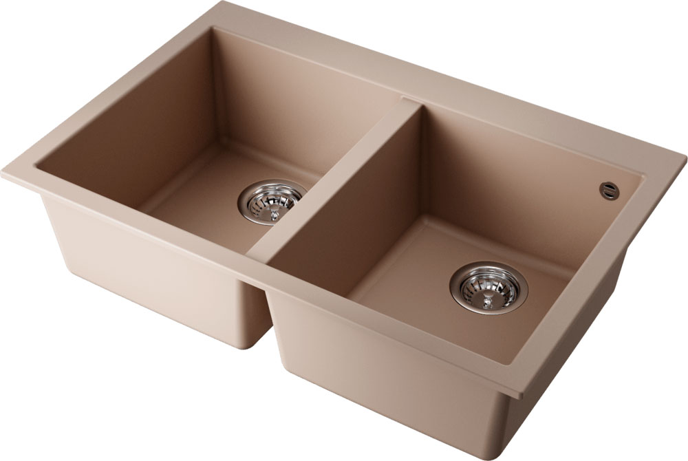 Мойка кухонная Omoikiri Bosen 80-2 SA 4993838 Tetogranit, бежевый