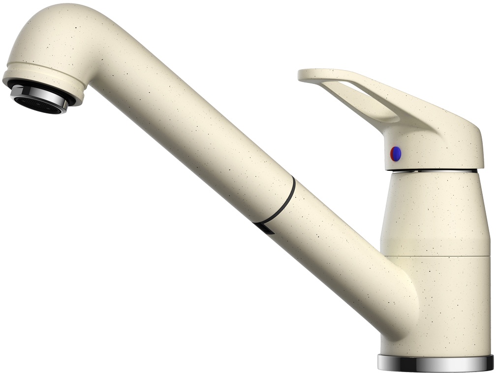 Смеситель Omoikiri Tateyama-S BE 4994141 для кухонной мойки, ваниль