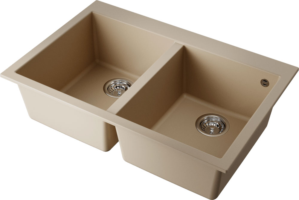 Мойка кухонная Omoikiri Bosen 80-2 CH 4993841 Tetogranit, шампань