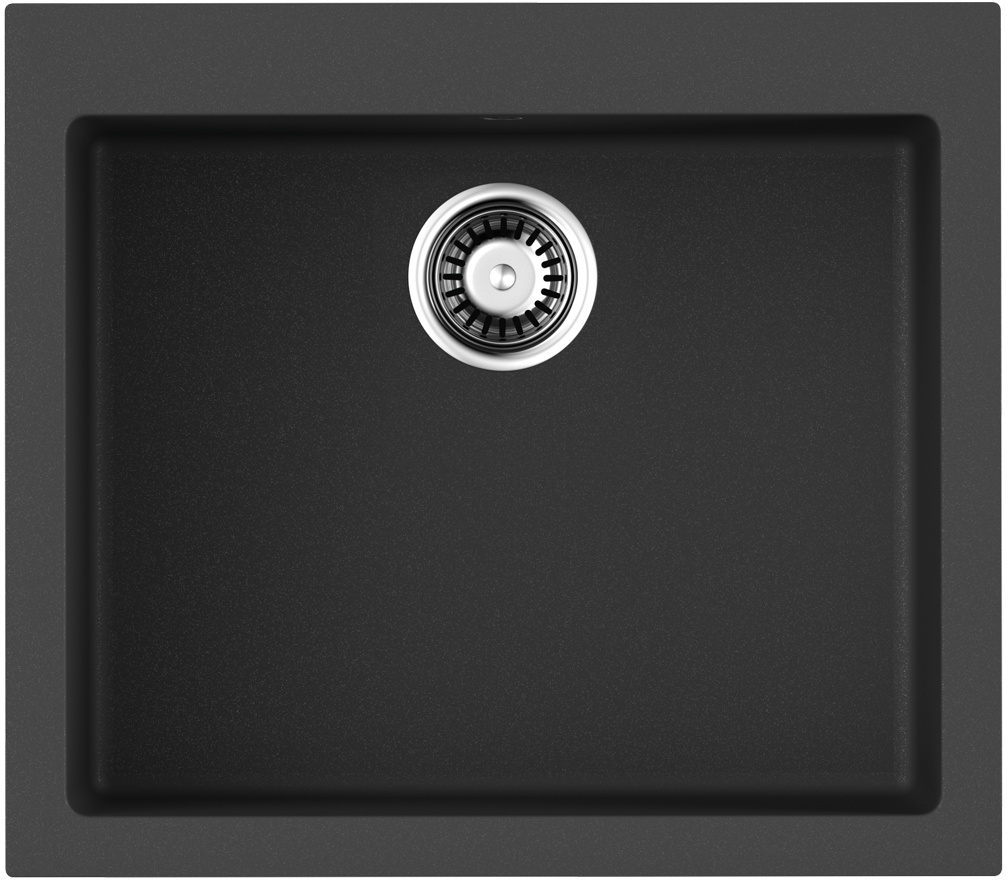 Мойка кухонная Omoikiri Bosen 57 BL 4993145 Tetogranit, черный