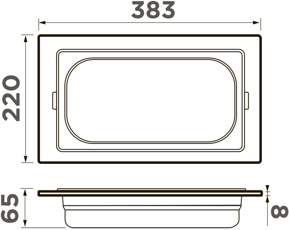 Контейнер Omoikiri DC-05-1 IN 4999090 для кухонной мойки, нержавеющая сталь