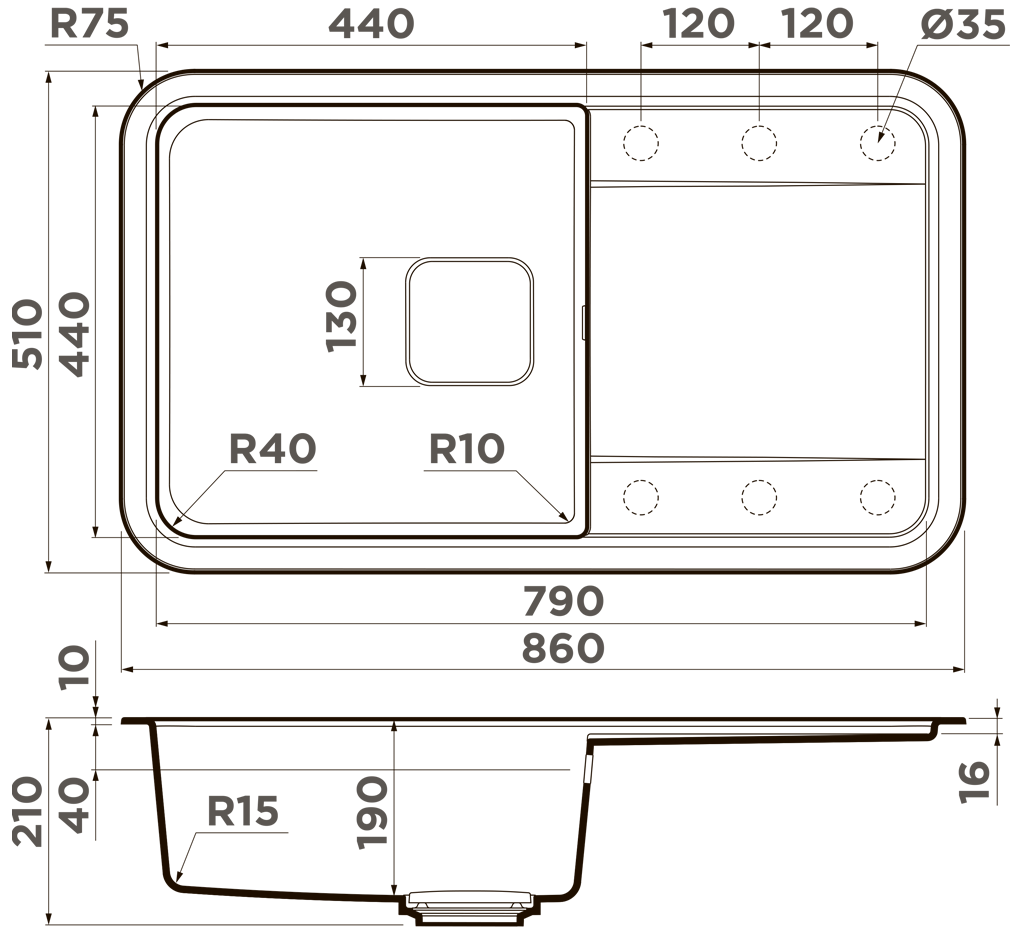 Мойка кухонная Omoikiri Tasogare 86 BE 4993455 Artgranit, ваниль