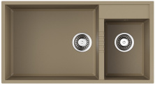 Мойка кухонная Omoikiri Tedori 85-2-U CH 4993945 Tetogranit, шампань
