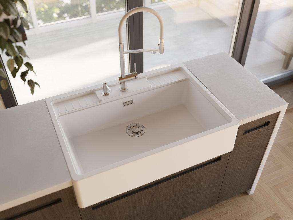 Мойка кухонная Omoikiri Kinokawa 90 WH 4993853 Artceramic, белый
