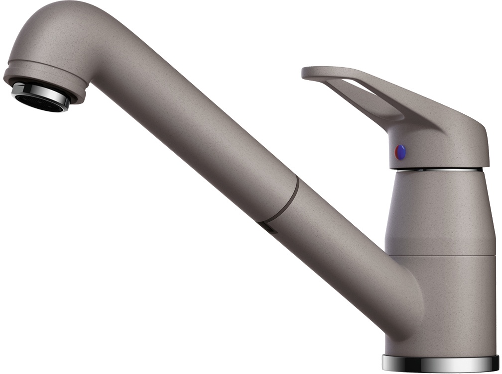 Смеситель Omoikiri Tateyama-S GR 4994176 для кухонной мойки, leningrad grey