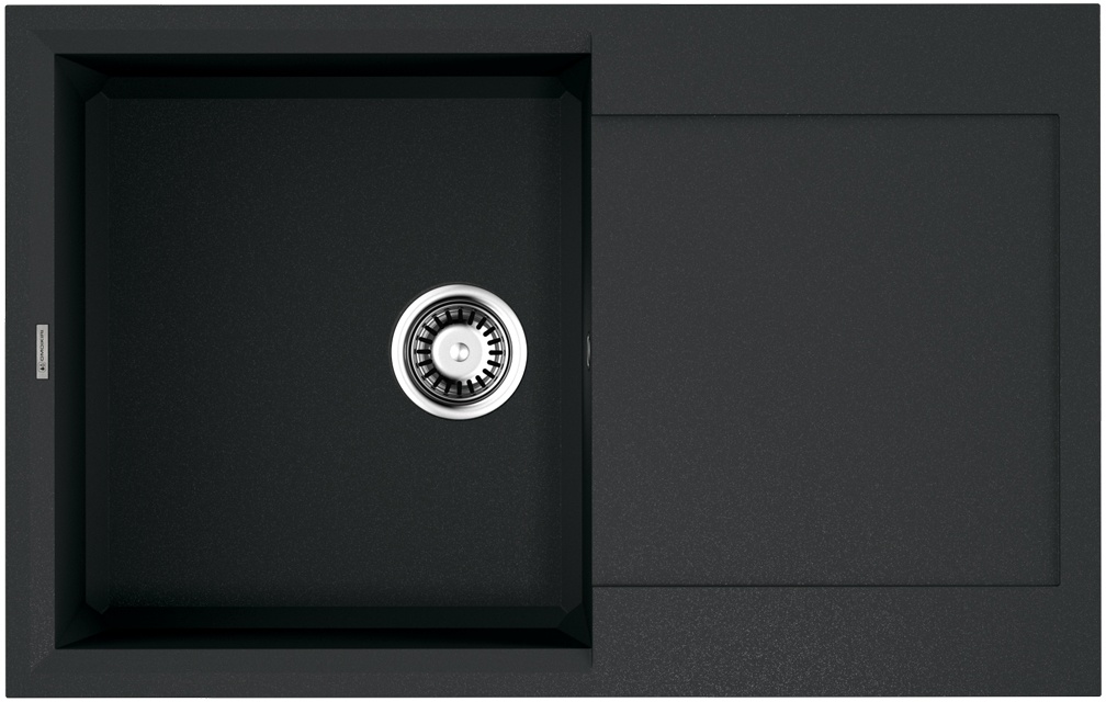 Мойка кухонная Omoikiri Sakaime 79 BL 4993276 Tetogranit, черный