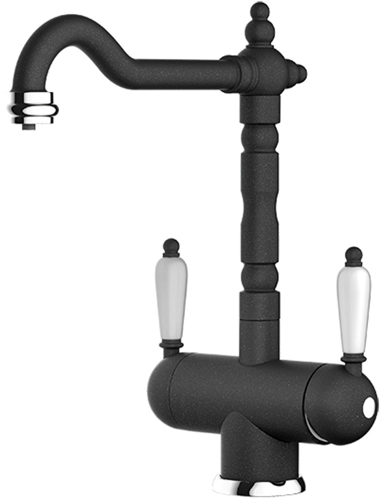 Смеситель Omoikiri Amagasaki BL 4994067 для кухонной мойки, черный