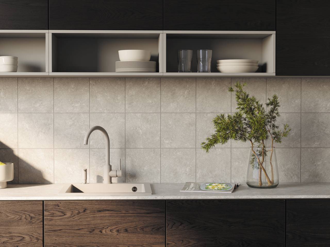 Смеситель Omoikiri Shinagawa 2 Plus GR 4994406 для кухонной мойки, leningrad grey
