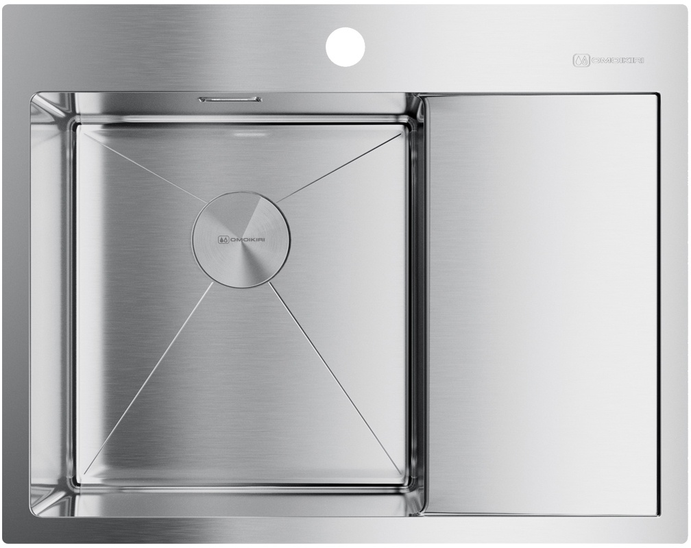 Мойка кухонная Omoikiri Akisame 65 l IN 4973058 из нержавеющей стали, нержавеющая сталь