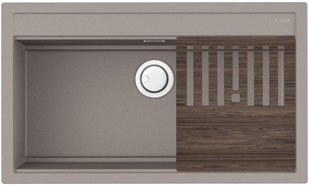 Мойка кухонная Omoikiri Kitagawa 86-LB GR 4993796 Artceramic, leningrad grey