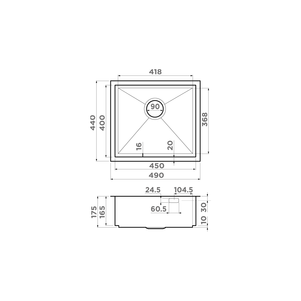Мойка кухонная Omoikiri Kasen 49-16 INT LG 4997054 из нержавеющей стали, светлое золото