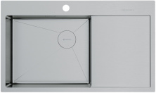 Мойка кухонная Omoikiri Akisame 86 Side L IN 4997031 из нержавеющей стали, нержавеющая сталь