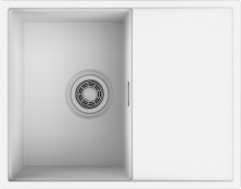 Мойка кухонная Omoikiri Yoru 64 Side WH 4997319 Artgranit, белый