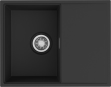 Мойка кухонная Omoikiri Yoru 64 Side BL 4997318 Artgranit, черный
