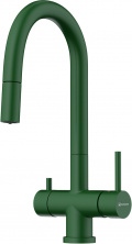 Смеситель Omoikiri Akita-S RG 4994437 для кухонной мойки, royal green