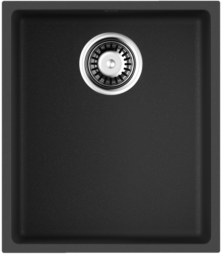 Мойка кухонная Omoikiri Bosen 38-U BL 4993157 Tetogranit, черный