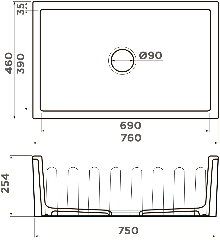Мойка кухонная Omoikiri Mikura 76 WH 4997074 Natceramic, белый