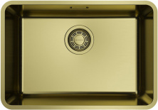 Мойка кухонная Omoikiri Omi 53-U/I Ultra Mini LG 4997406 из нержавеющей стали, светлое золото