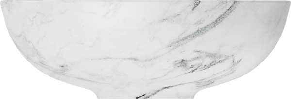 Раковина Omoikiri Hitomi WH Marble 4972078 Natceramic для ванной, белый мрамор