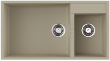 Мойка кухонная Omoikiri Tedori 85-2-U BE 4993941 Tetogranit, ваниль