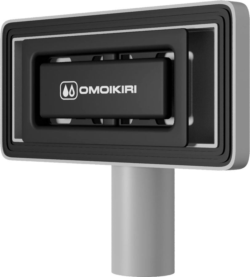 Универсальный прямоугольный перелив Omoikiri OV-02 GB 4956769 для кухонных моек, графит