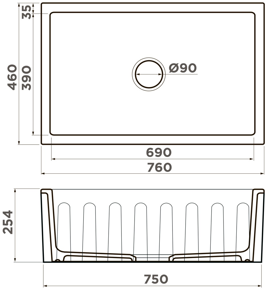 Мойка кухонная Omoikiri Mikura 76 WH Glossy 4993258 Natceramic, белый