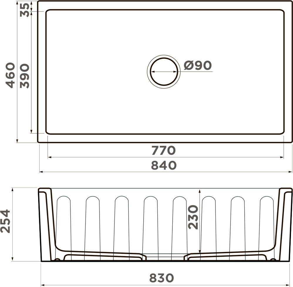 Мойка кухонная Omoikiri Mikura 83 CC Natceramic 4997085, cappucino coffee