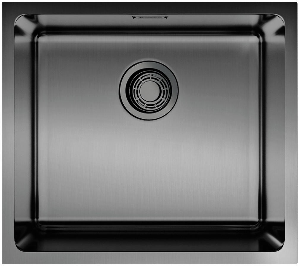 Мойка кухонная Omoikiri Tadzava 49-U/I GM 4993076 из нержавеющей стали, вороненая сталь