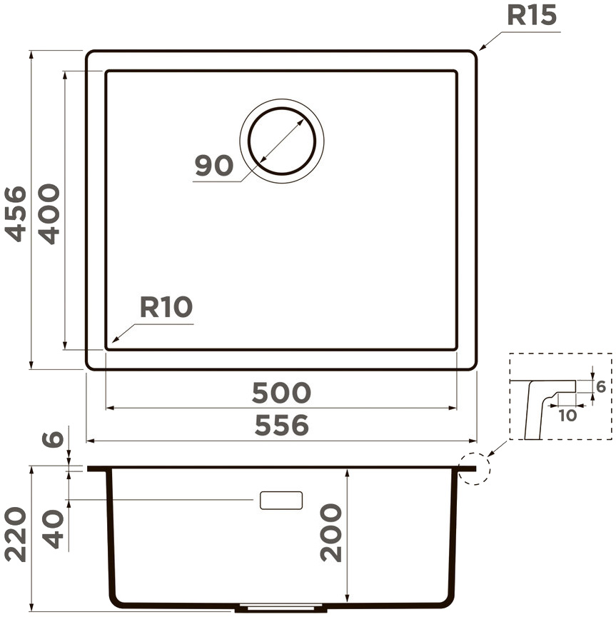 Мойка кухонная Omoikiri Yamakawa 55T Integra WH 4997267 Tetogranit, белый