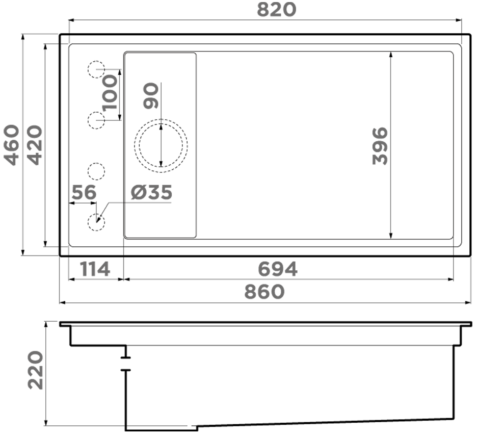 Мойка кухонная Omoikiri Kinaru Pro 86-U/I AZ 4993028 Artceramic, azur blue