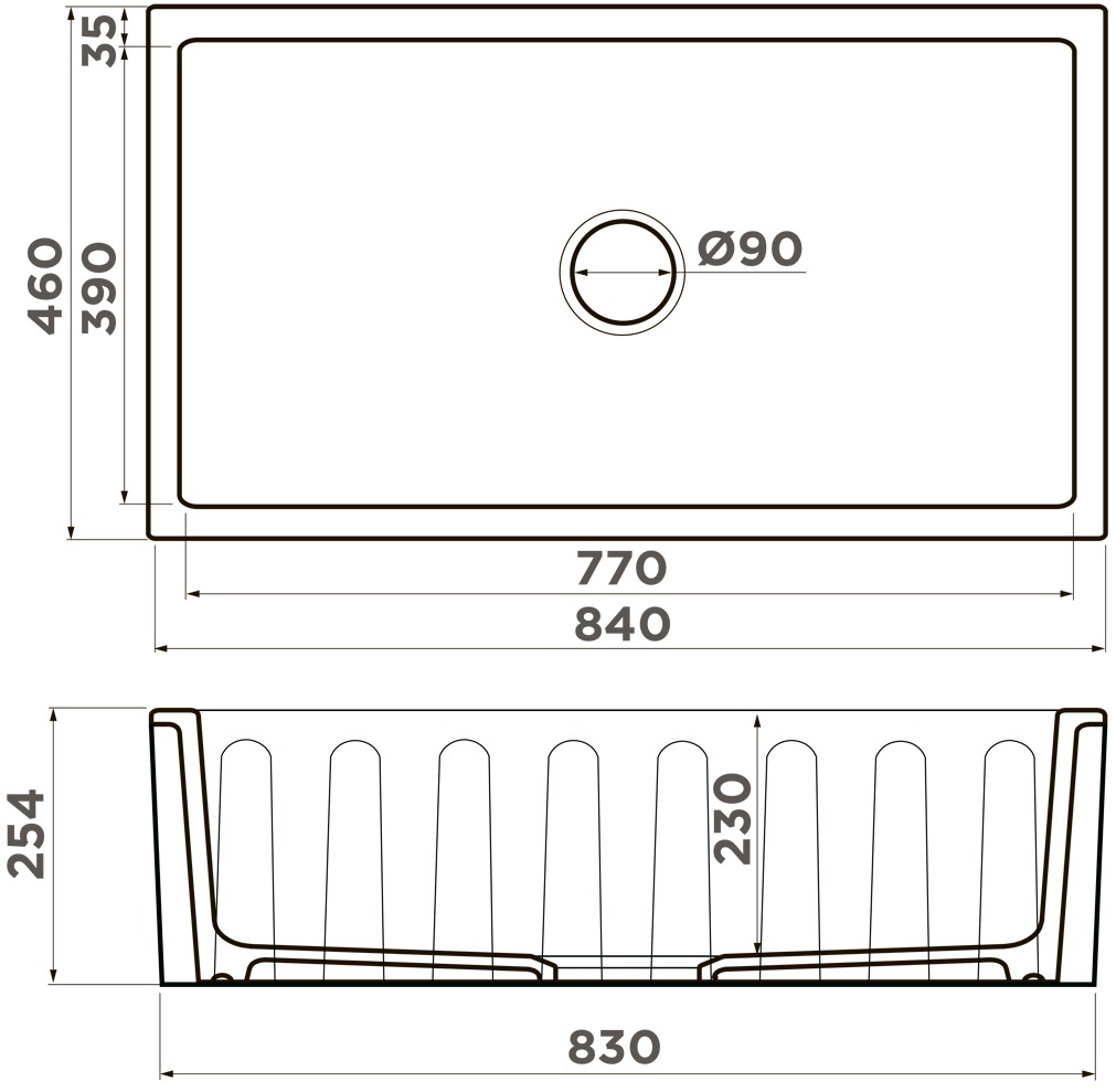 Мойка кухонная Omoikiri Mikura 83 WH Natceramic 4997080, белый