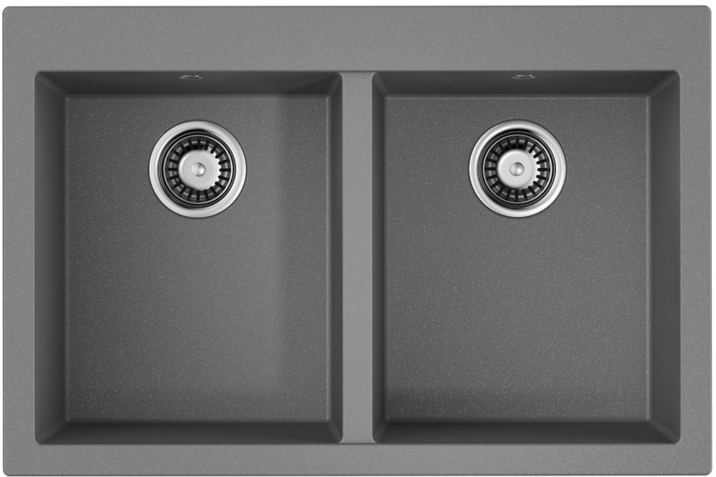 Мойка кухонная Omoikiri Bosen 80-2 GR 4993569 Tetogranit, leningrad grey