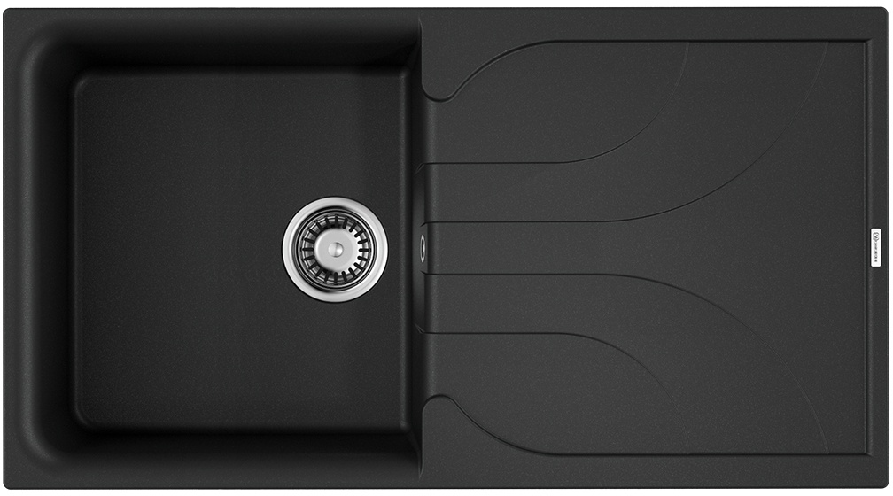 Мойка кухонная Omoikiri Yasugata 100 BL 4993844 Tetogranit, черный