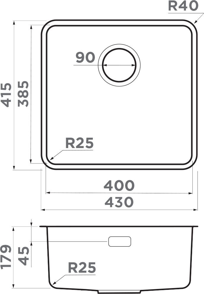 Комплект мойка Omoikiri Omi 43-U/I Ultra IN со смесителем Tonami BN 7411.4018, нержавеющая сталь