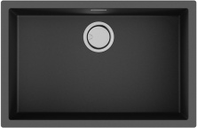 Мойка кухонная Omoikiri Yamakawa 75T-U/I BL 4993437 Tetogranit, черный