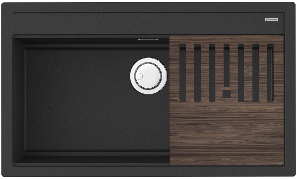 Мойка кухонная Omoikiri Kitagawa 86-LB GB 4993794 Artceramic, графит