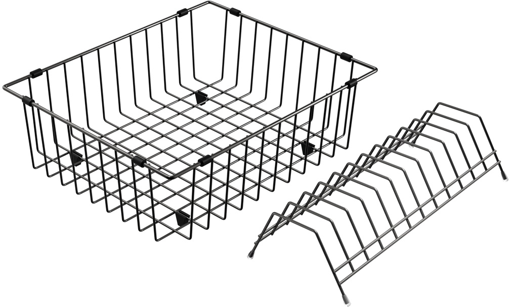 Корзина Omoikiri CO-03 GM 4999015 для сушки, вороненая сталь