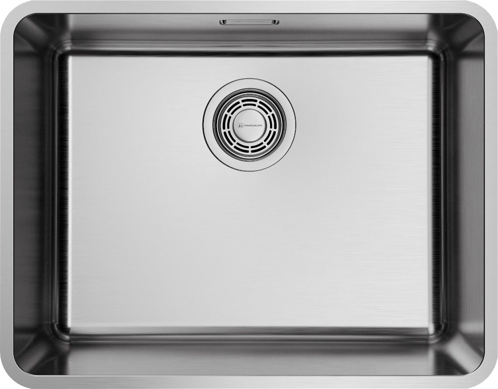 Комплект мойка Omoikiri Omi 53-U/I Ultra IN со смесителем Tonami BN 7408.4018, нержавеющая сталь