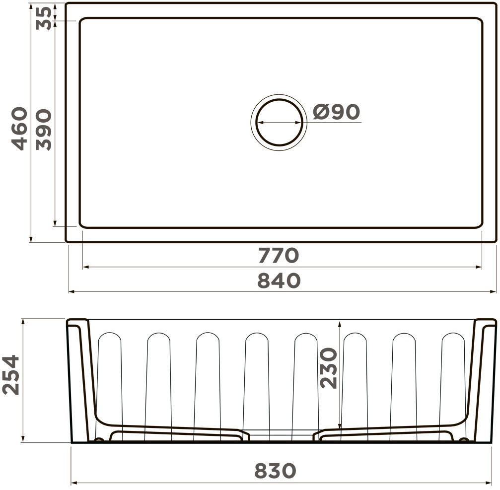 Мойка кухонная Omoikiri Mikura 83 PE 4997084 Natceramic, pebble